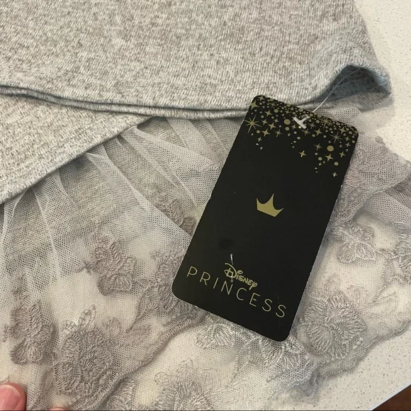 Disney Princess Mulan Hooded Shirt with Lace Bottom!! NWT - Picture 8 of 9